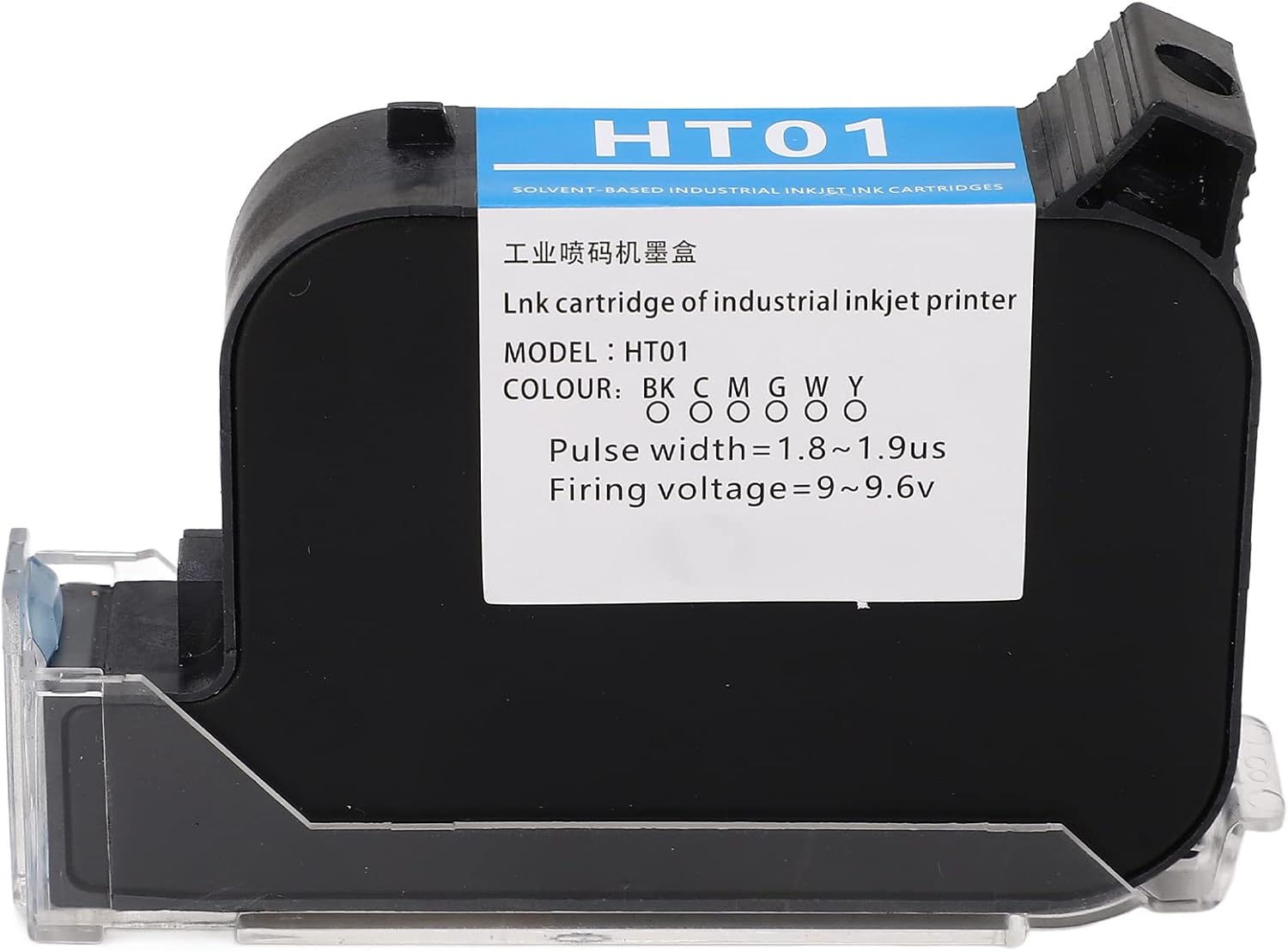 Hilitand Cartucho de tinta invisible de 0.500 in y 1.4 fl oz, cartucho de tinta para impresora de inyección de tinta, máquina de codificación de