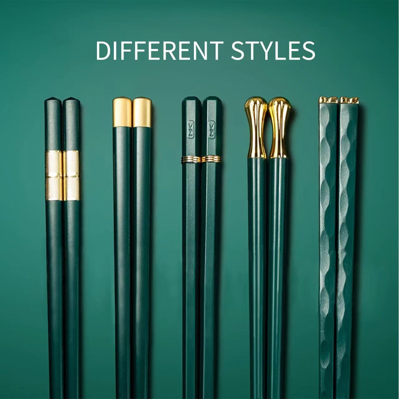 Random Mood Palillos reutilizables aptos para lavavajillas, palillos de cocina, palillos coreanos japoneses chinos, palillos de fibra de vidrio,