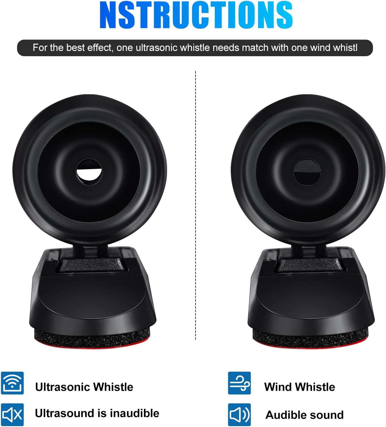 Frienda 30 silbatos de ciervo Save a Deer Whistles evita colisiones, silbatos de ciervo para dispositivos de advertencia de ciervos de automóvil,