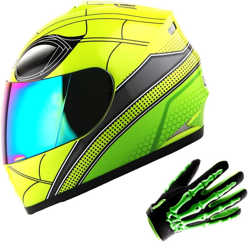 WOW Casco completo para motocicleta, Bicicleta BMX MX para niños