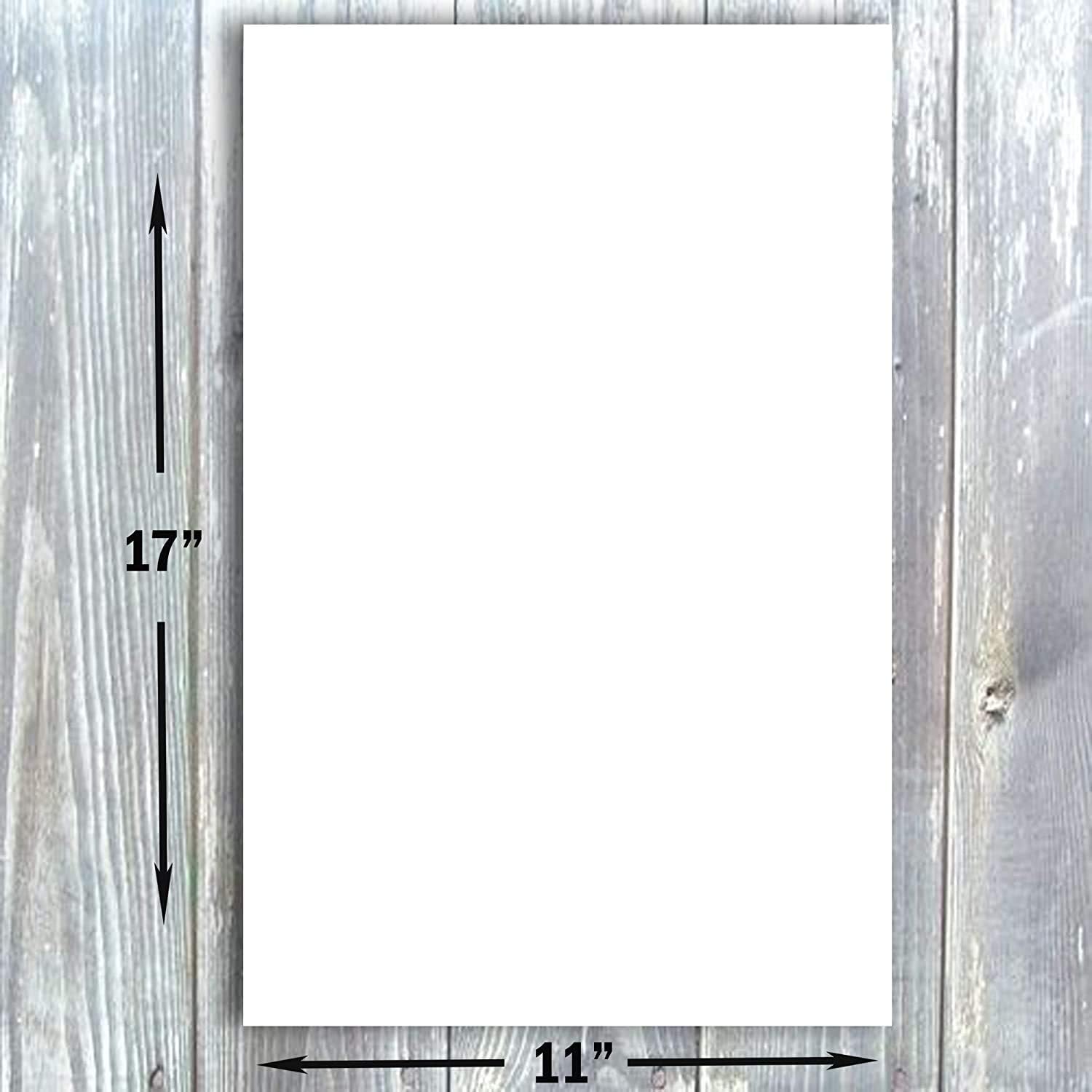 Hamilco Papel grueso de cartulina blanca de 11 x 17 pulgadas, peso pesado de 80 libras, cartulina de cartulina de 50 unidades