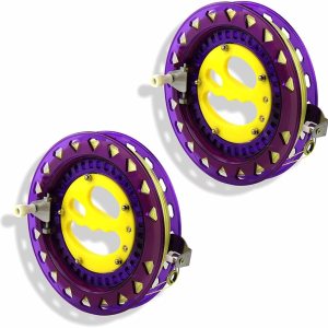 2 cuerdas de cometa con carrete de 8 pulgadas con carrete de cometa de 1312 pies, accesorios de cometa para exteriores para adultos y niños (morado) 2 cuerdas de cometa con carrete de 8 pulgadas con carrete de cometa de 1312 pies, accesorios de cometa para exteriores para adultos y niños (morado)