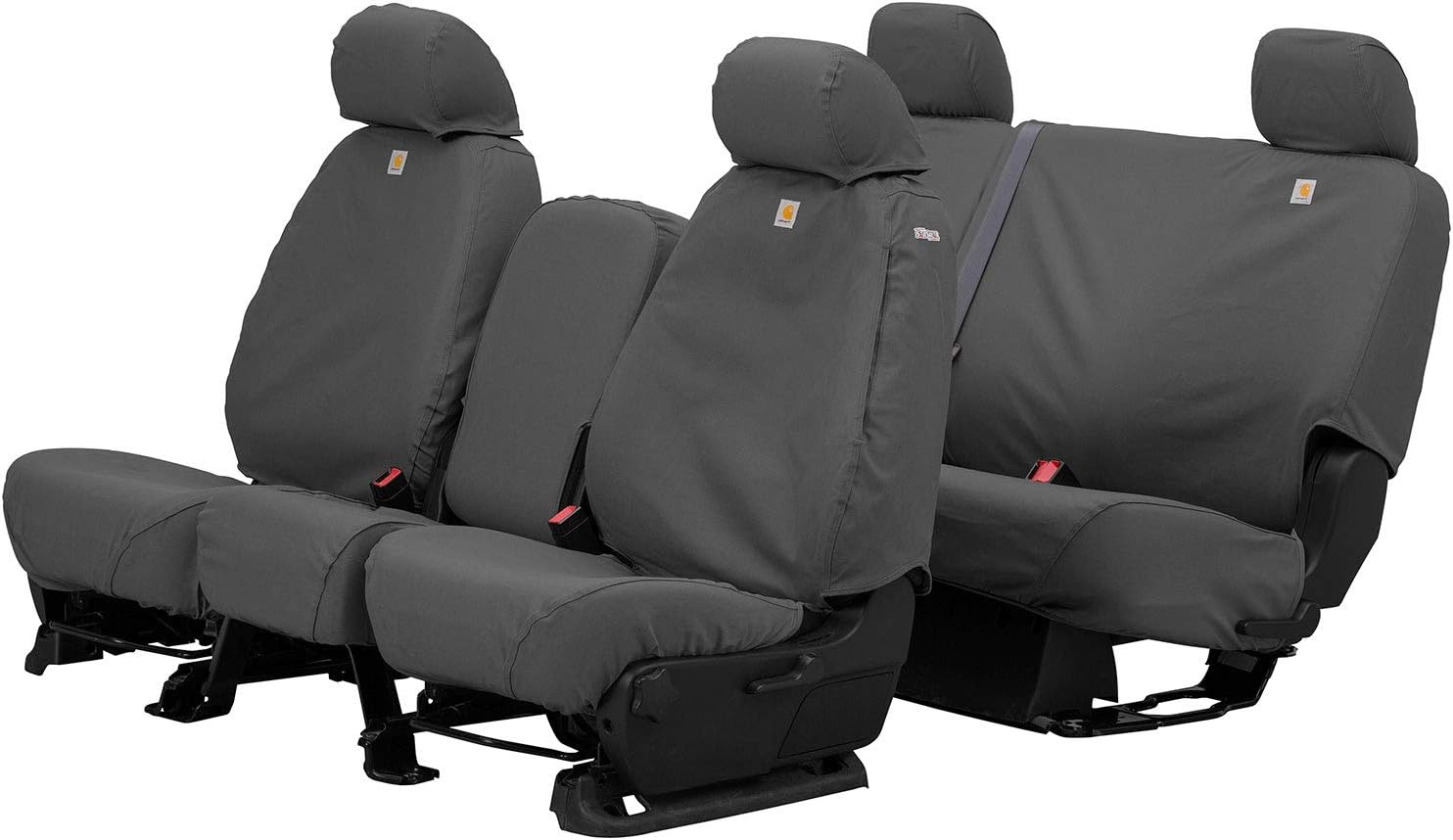 Covercraft Carhartt SeatSaver – Fundas de asiento personalizadas  SSC2504CAGY  Asientos de cubo de 1 fila  Compatible con modelos seleccionados