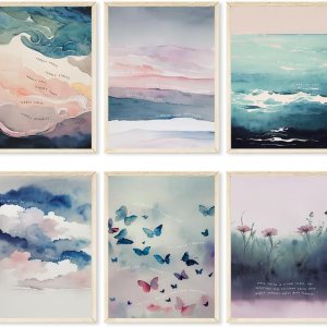 6 pósteres de salud mental, arte de pared para terapia de ansiedad, motivacional, decoración de oficina para citas positivas, lienzo inspirador para 6 pósteres de salud mental, arte de pared para terapia de ansiedad, motivacional, decoración de oficina para citas positivas, lienzo inspirador para