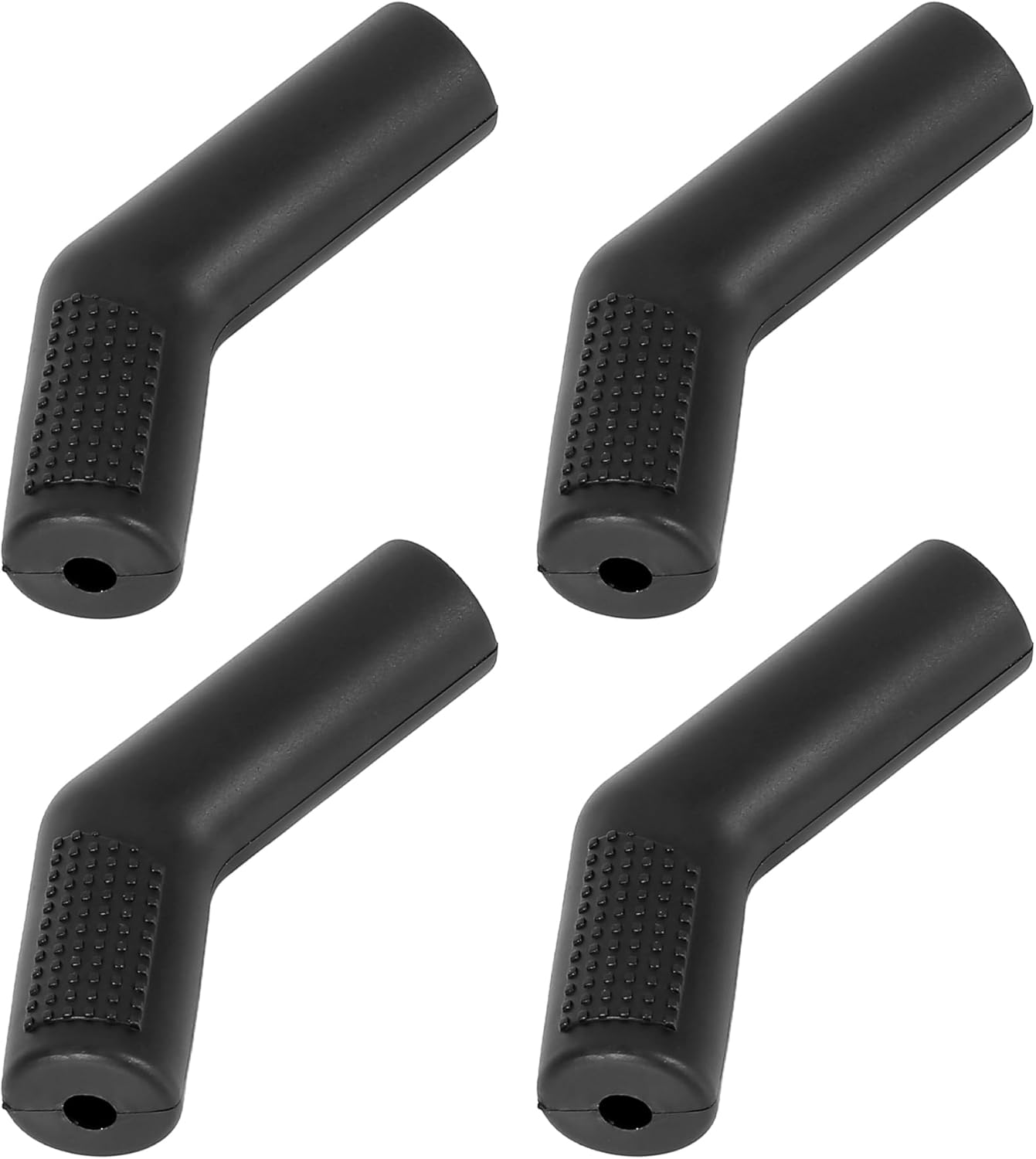 4 unids universal negro palanca de cambios de palanca de cambios cubierta cubierta de goma almohadilla cilíndrica antideslizante para motocicleta