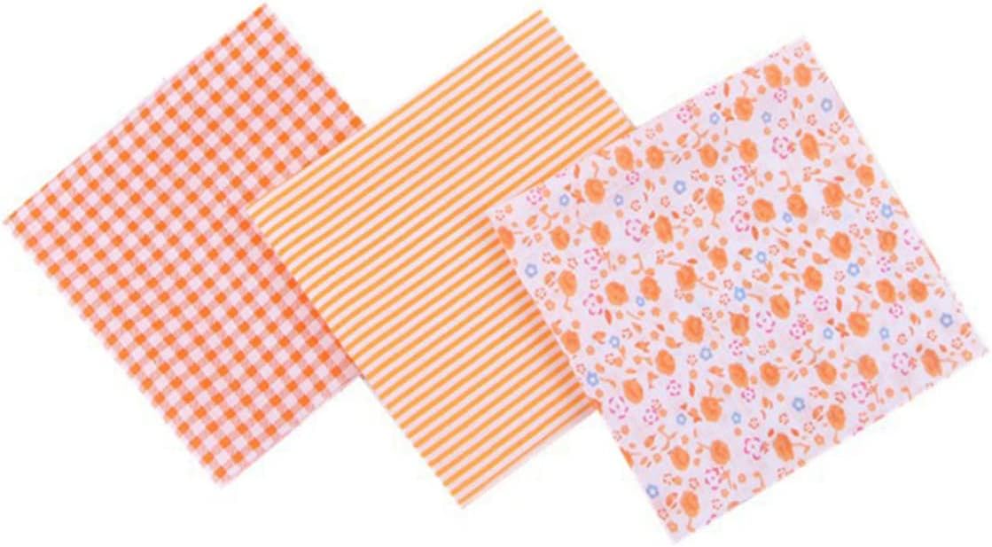 2 paquetes de tela de lino para ropa, tela de punto para manualidades, tela de lino impresa, cuartos de tela gruesos, cuadrados de acolchado