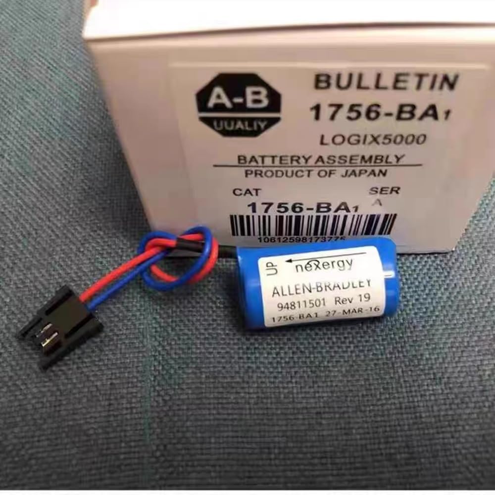 *(100-Pack) 3.0v 1756-BA1 Battery 1200mAh for Allen Bradley 1756-BA1 1756-L1 BR2 3A-AB Replacement Battery