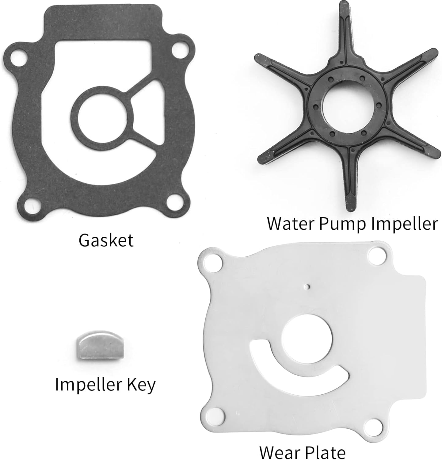 17400-96354 Kit de reparación de impulsor de bomba de agua apto para Suzuki Outboard 20 25 30 35 40 50 HP DT20 DT25 DT30 DF25 DF30 DF40 DF50 DT25C