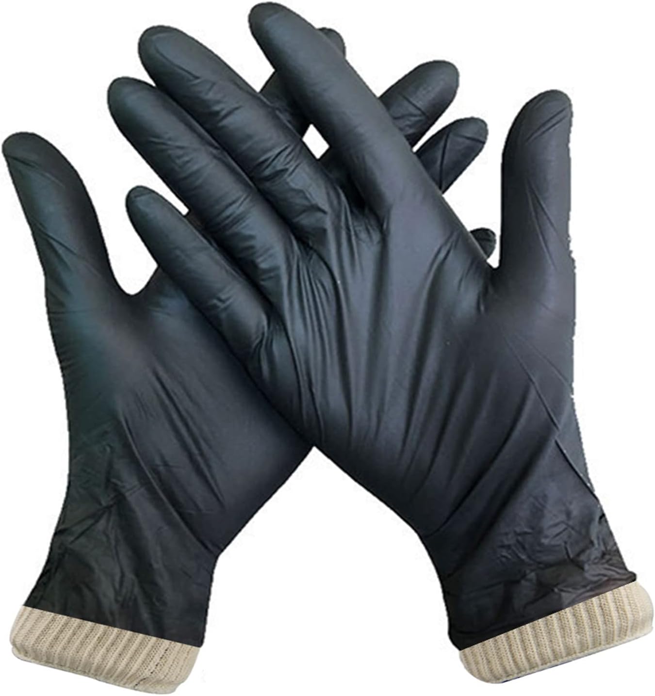 YIZUNNU 200 guantes desechables para barbacoa y 6 pares de forros de algodón lavables y reutilizables, guantes de nitrilo sin polvo y látex, para
