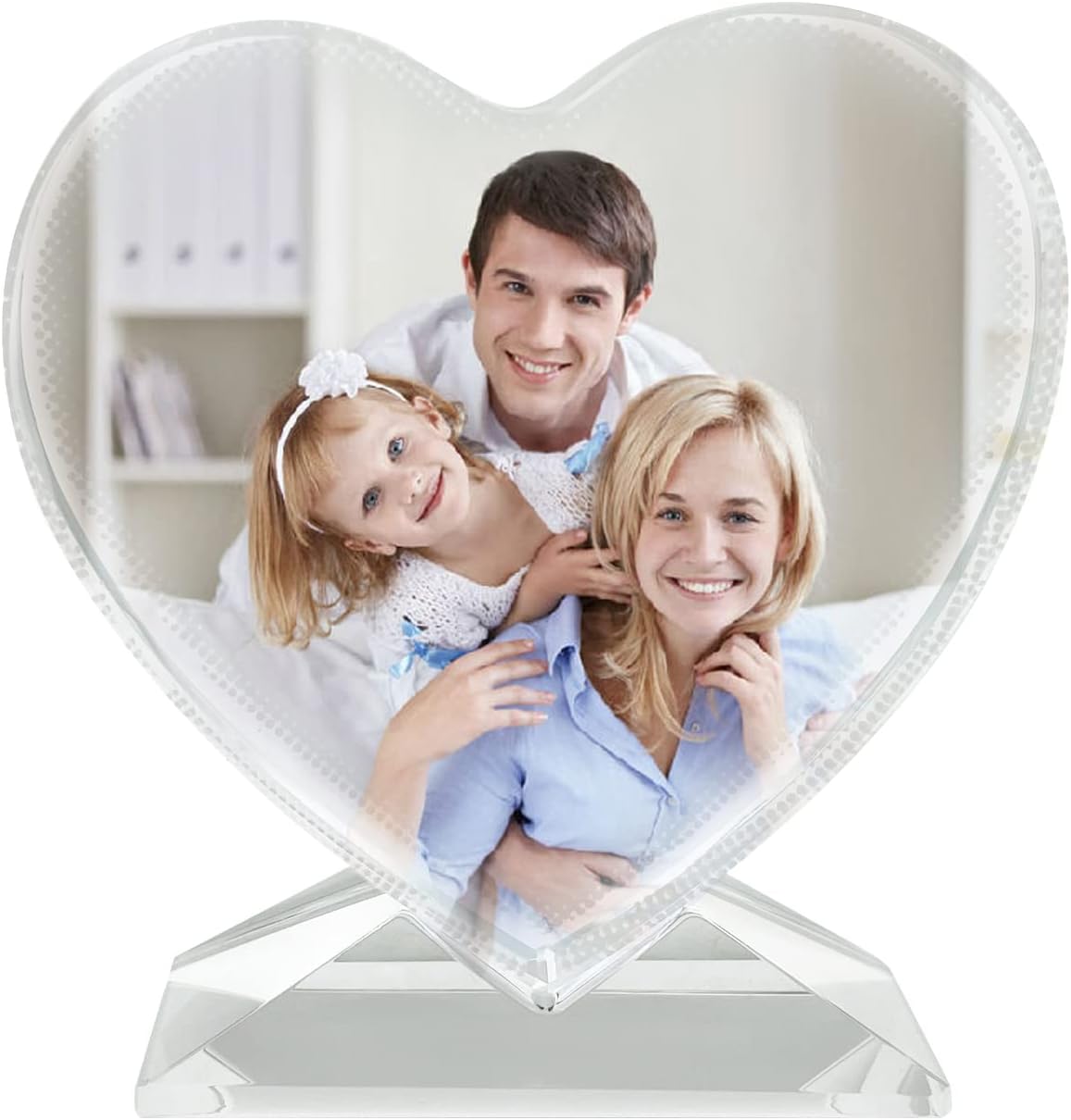 Cristal de sublimación en blanco para marco de fotos personalizado, placa de premio, decoración de mesa de cristal, productos de impresión de