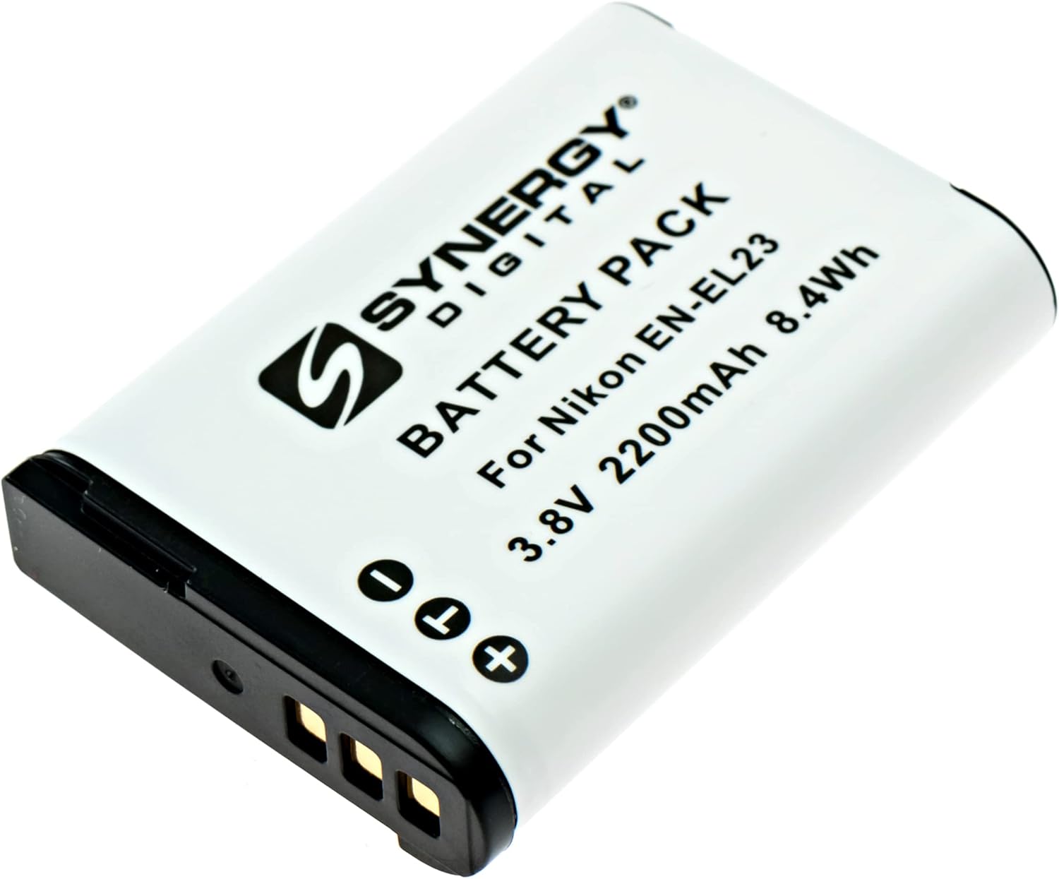 Synergy Digital Batería para cámara, compatible con cámara digital Nikon EN-EL23, (iones de litio, 3.8 V, 1400 mAh), capacidad ultra alta, repuesto