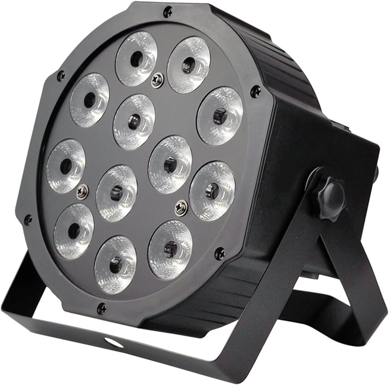 Luces de fiesta portátiles DJ discoteca luces, 12x18w RGBW 4in1 Led Par Light DMX512 Disco Iluminación DJ luz teñida fácil de usar y luces vibrantes