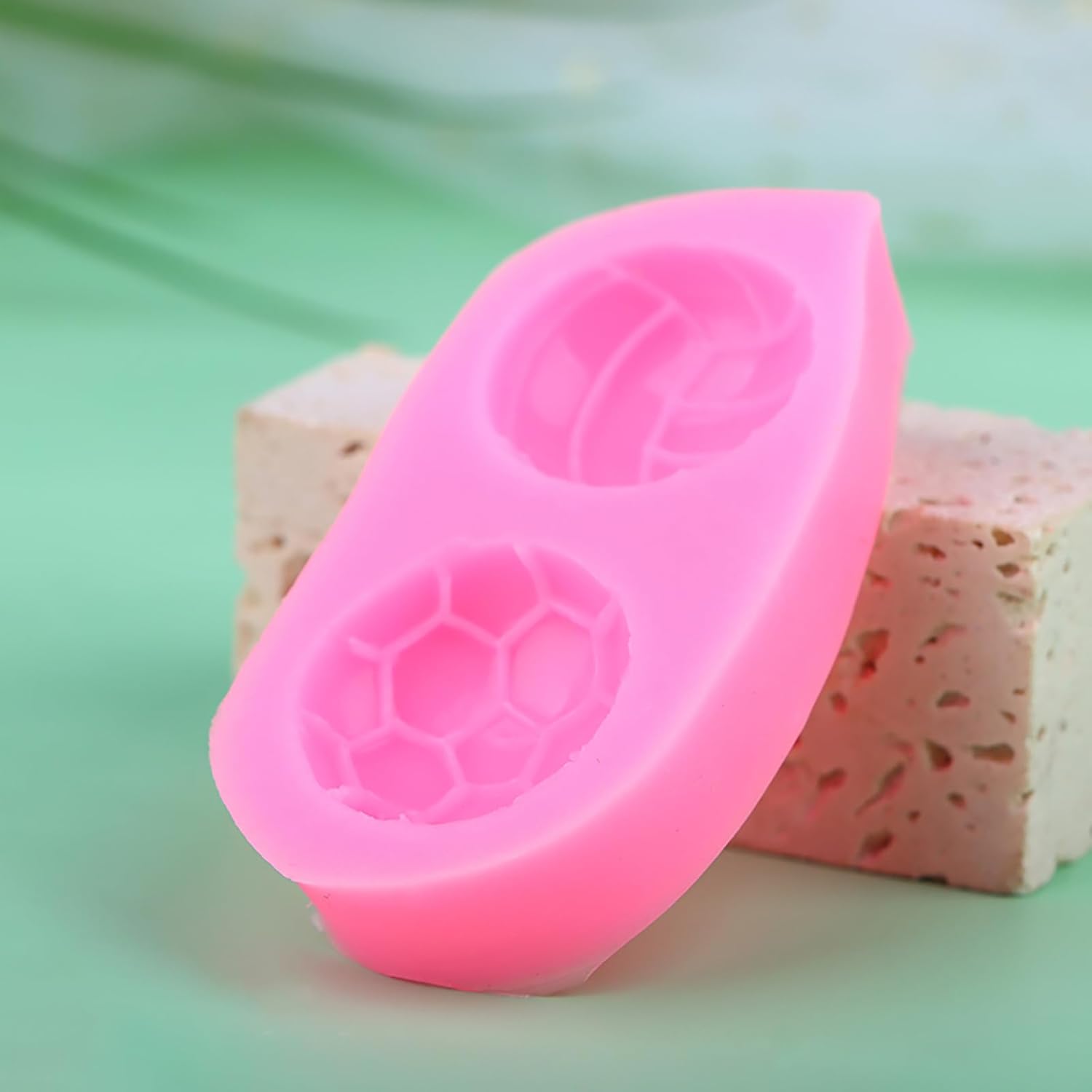 Molde de silicona para baloncesto, béisbol, voleibol, fútbol, bricolaje, Sugarcraft, magdalena, molde para hornear, fondant, pastel, herramienta de