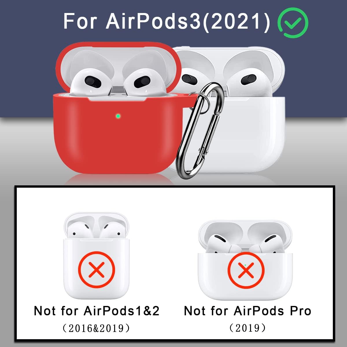 Juego de accesorios de funda 14 en 1 para AirPods 3 Generation, kit de silicona para AirPods 3 2021, funda protectora para AirPods Gen 3 3 funda de
