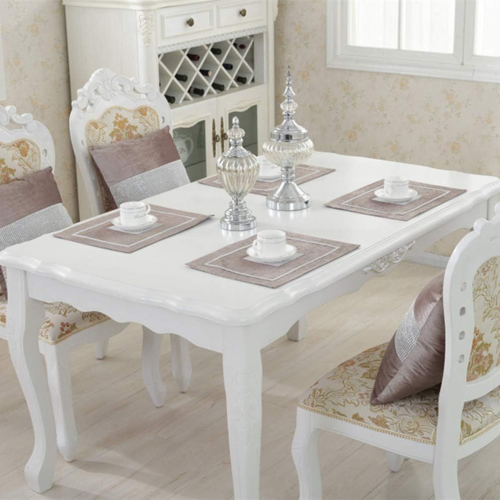 San Tungus Paquete de 4, manteles individuales elegantes de 12 x 16 pulgadas, manteles individuales clásicos y elegantes con lentejuelas y diamantes
