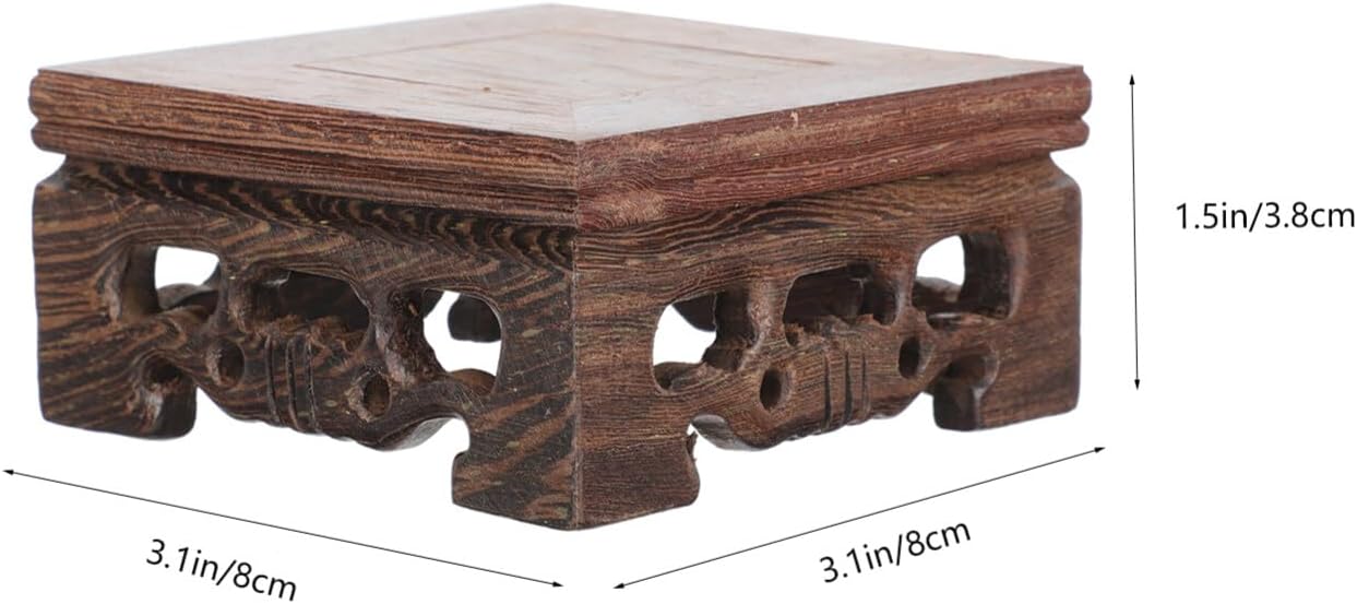 DECHOUS Base de maceta de madera para decoración del hogar al aire libre, soportes para macetas para exteriores, florero, estante de exhibición de