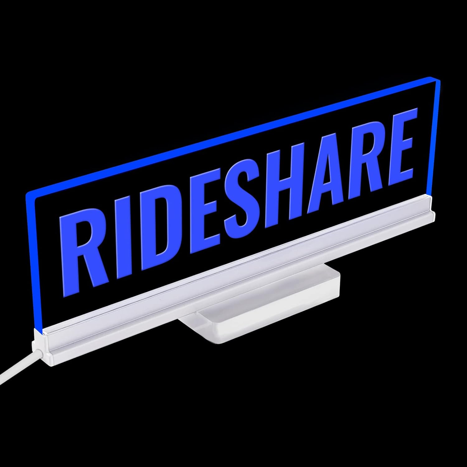 Rideshare – Letrero de luz para automóvil, accesorios de taxista que cambian de color, alimentado por USB, luz brillante y brillante, montaje en