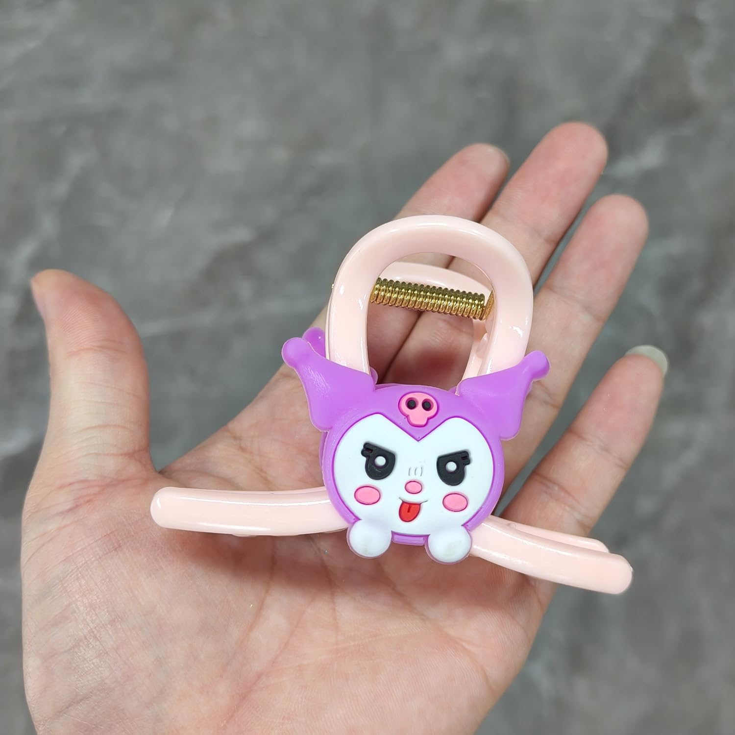 3 pinzas para el pelo de anime kawaii, antideslizantes, pasador, pinza de mandíbula para niñas y adolescentes, accesorios de peinado de moda para