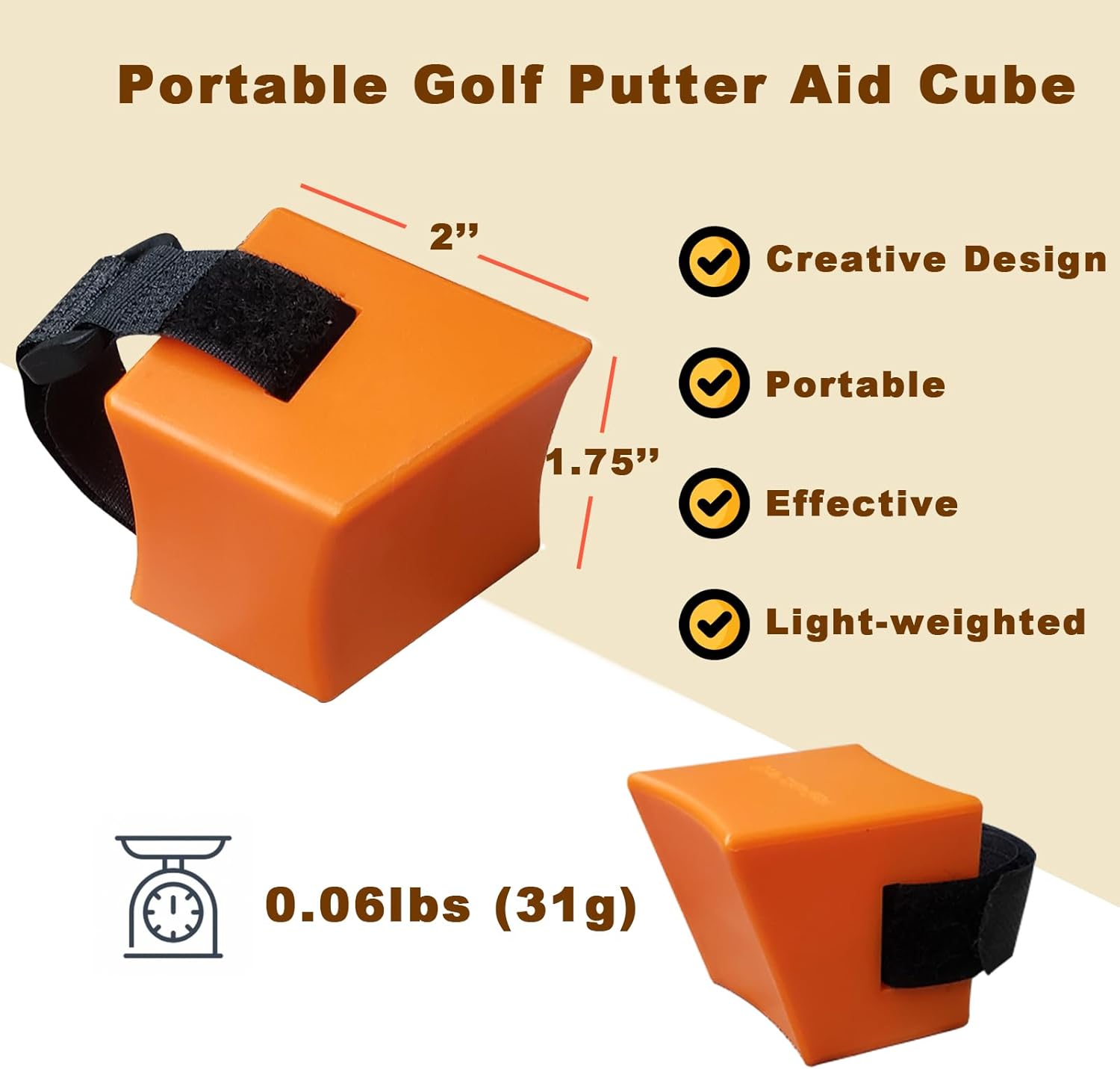 Ayudas para poner golf  KeoPuals Golf Putting Training Aid Herramienta portátil para golfistas para todas las edades y niveles de habilidad, se fija