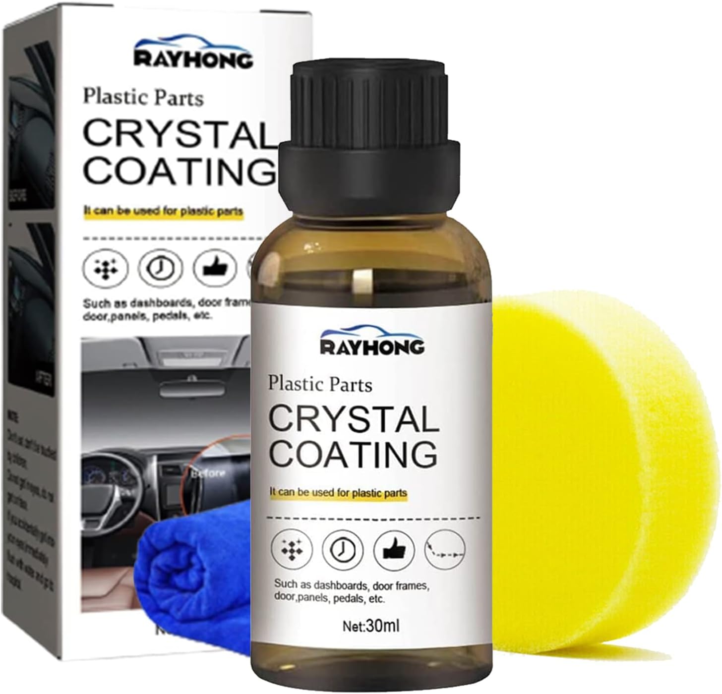Revestimiento de cristal para automóvil, piezas de plástico, revestimiento de cristal para PláStico del Carro, revestimiento de cristal, agente de