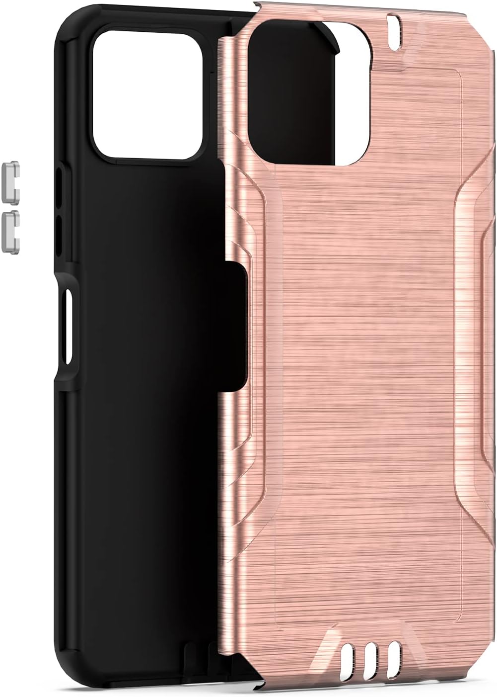 TJS Funda compatible con Boost Mobile Celero 5G Plus 2023 de 7.0 pulgadas (solo versión Plus), soporte magnético, híbrida a prueba de golpes, con