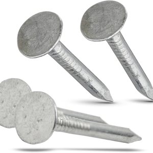 Paquete de 500 clavos galvanizados para techos de 1 pulgada, de grado profesional, se utilizan para sujetar fieltro para techos, individuales de Paquete de 500 clavos galvanizados para techos de 1 pulgada, de grado profesional, se utilizan para sujetar fieltro para techos, individuales de
