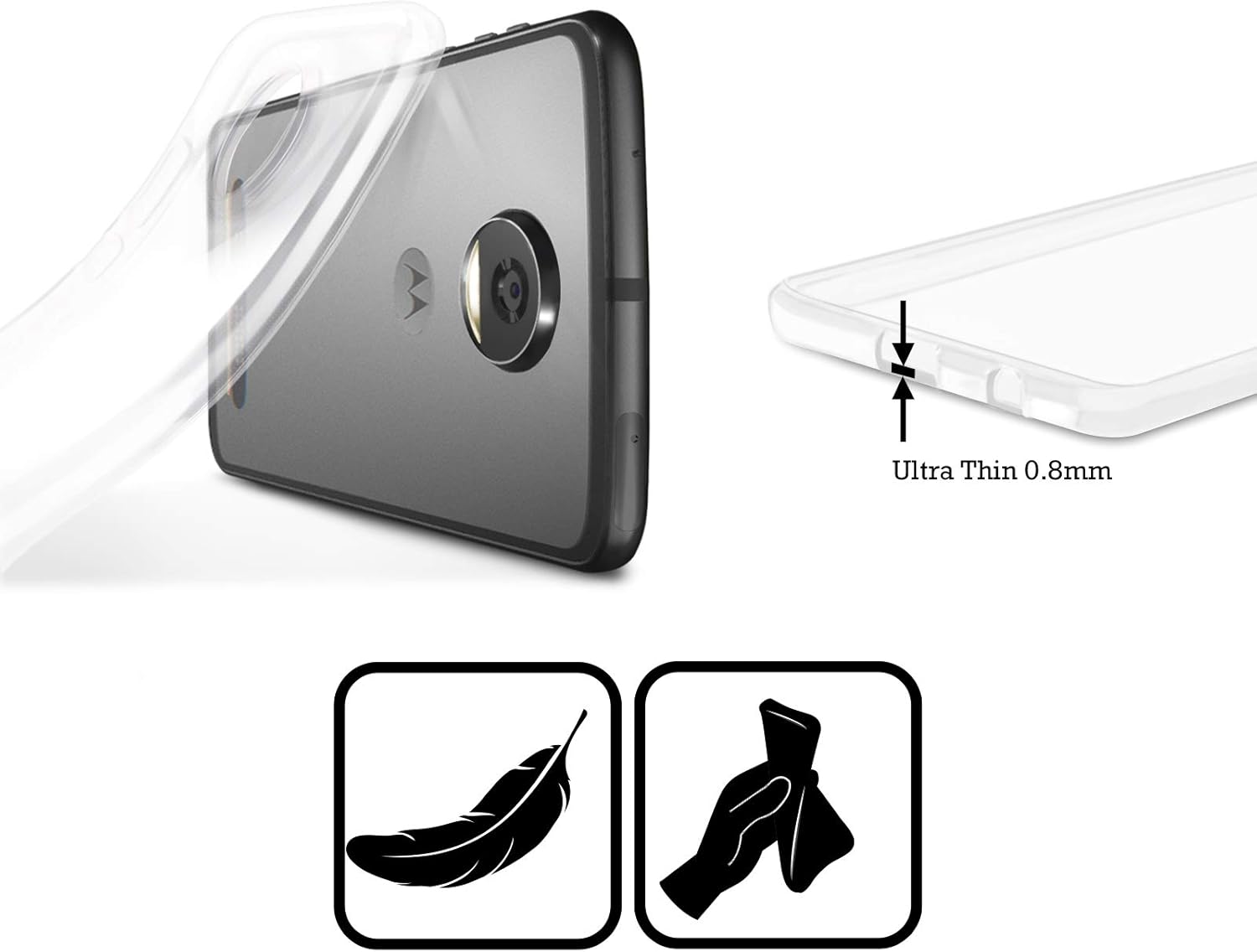 Head Case Designs Officially Licensed The Pogues Skull Graphics Soft Gel Case Compatible with Motorola Moto G41