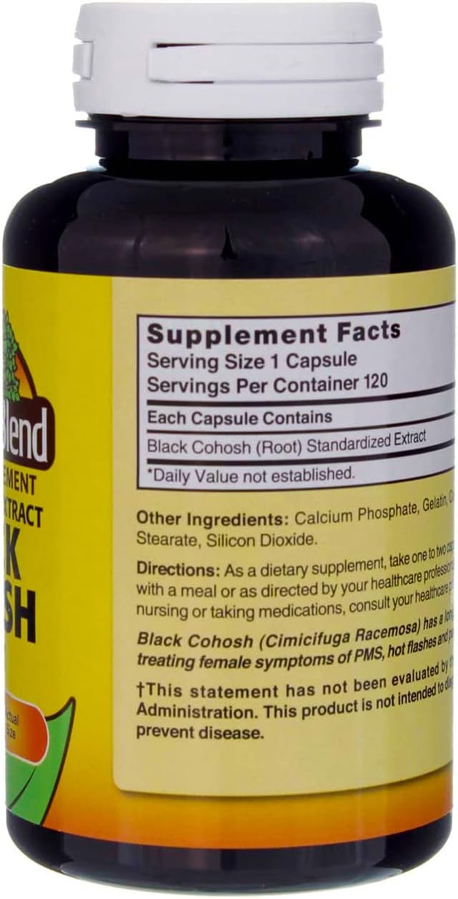 Nature’s Blend Negro Cohosh CP 160MG 120, 079854012132