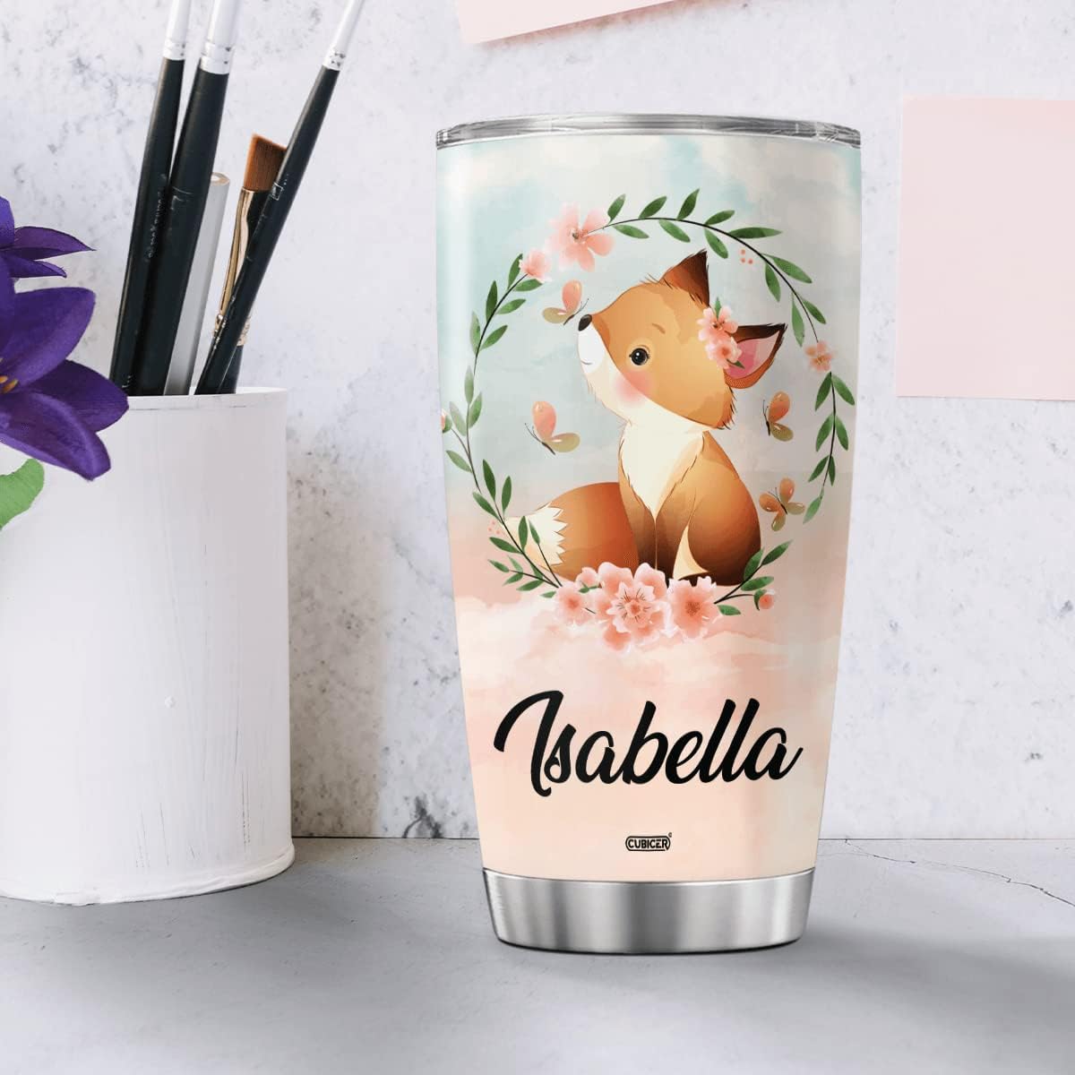 Vaso de café personalizado con tapa aislada, regalos de Navidad para niños, mujeres, hombres y adultos, tazas de acero inoxidable, decoraciones de