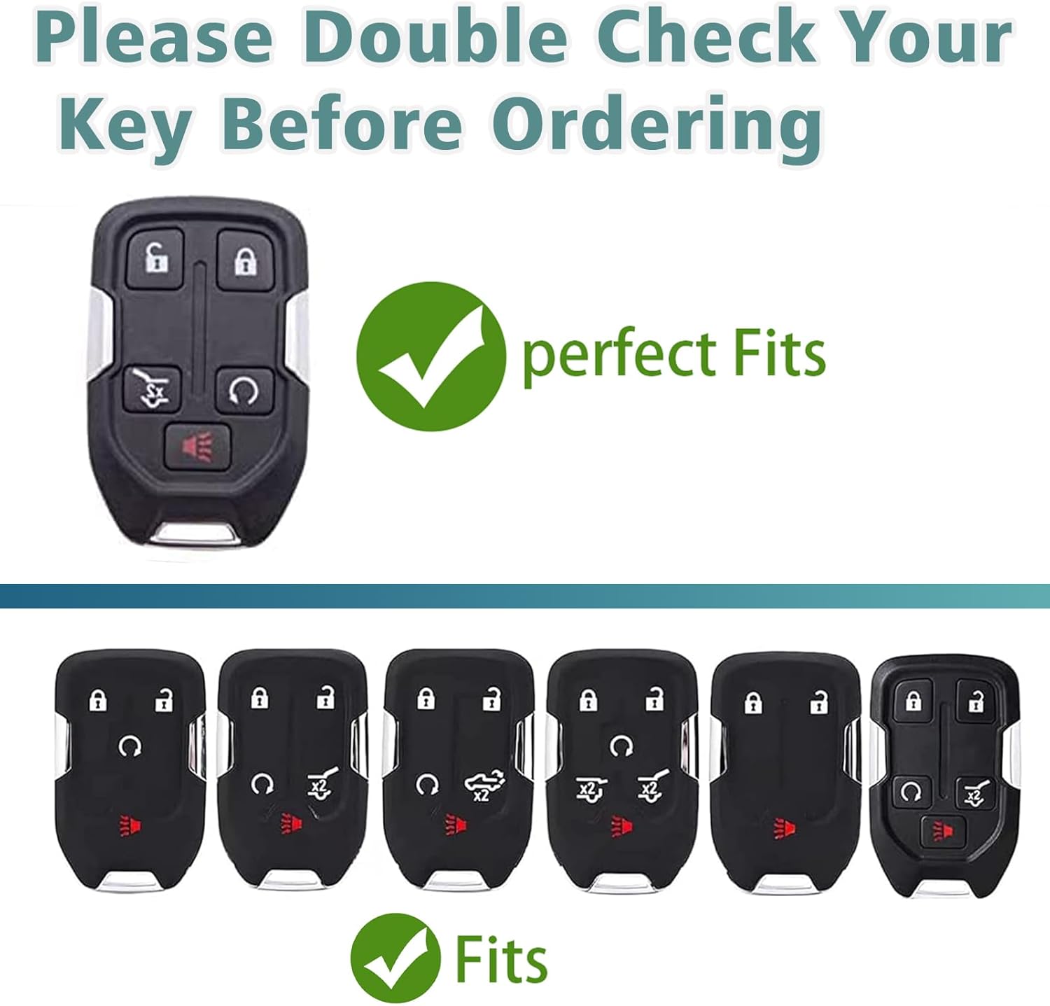 Funda para llavero GMC compatible con Chevy Silverado Sierra 1500 2500HD 3500HD 3500HD 2019 2020 2020 2021 2022, accesorios de Acadia para terreno,