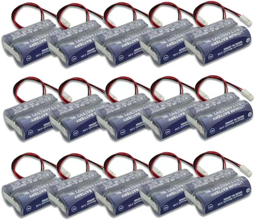 (15 unidades) 2CR17450-2WK27  D80UB016170 3V 2600mAh Batería para Mazak 2CR17450 3V Batería