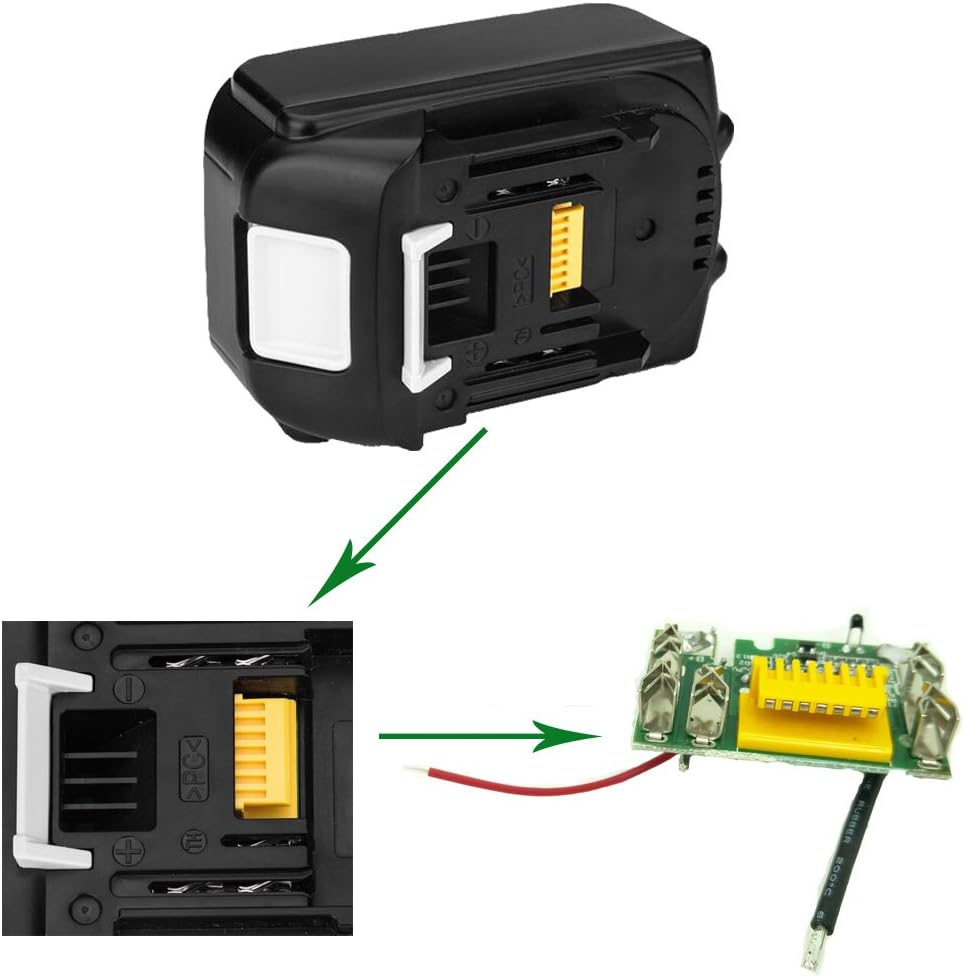 Funda de plástico de repuesto para batería Makita 18V BL1830 BL1840 BL1850 LXT400 PCB Reemplazo de placa de circuito sin celdas incluidas 3A 4A 5A