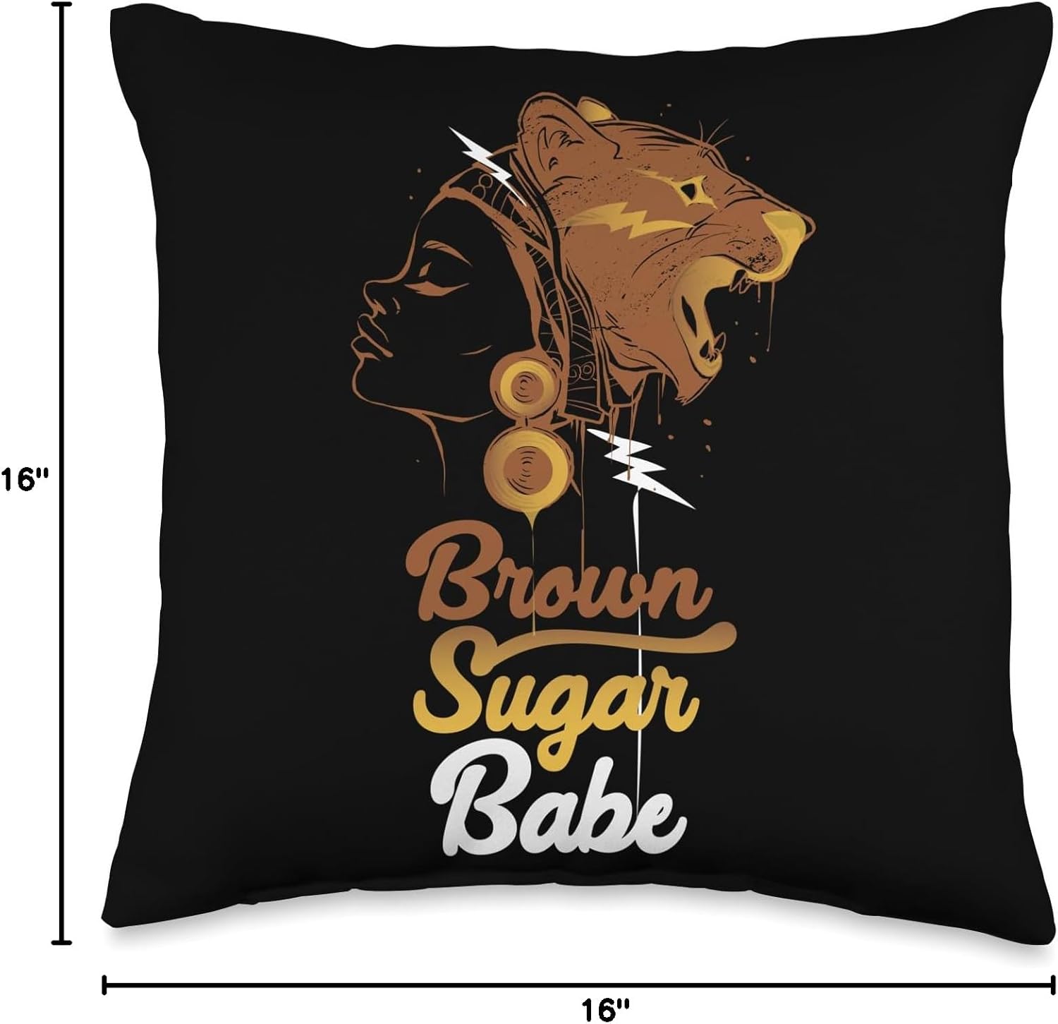 Throw Pillow, 16×16, Multicolor