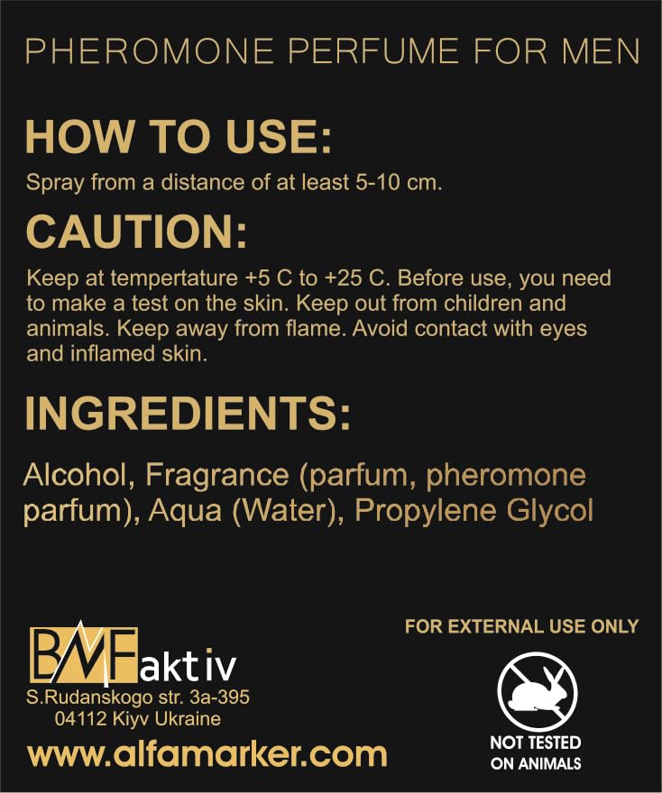 Colonia de feromonas para hombres – Perfume de feromonas para hombres – Spray fórmula de larga duración – Aroma premium 1.0 fl oz