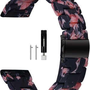 SANXIULY Correa compatible con Galaxy Watch 3 de 1.77 y 1.81 pulgadas, resina, se adapta a las lengüetas de reloj de 0.866 in, correa de liberación SANXIULY Correa compatible con Galaxy Watch 3 de 1.77 y 1.81 pulgadas, resina, se adapta a las lengüetas de reloj de 0.866 in, correa de liberación