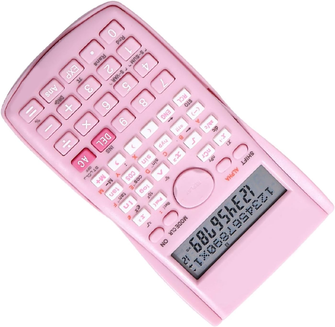 Calculadoras científicas, calculadora rosa multifuncional de 12 dígitos para estudiantes, profesores, profesionales de negocios, suministros