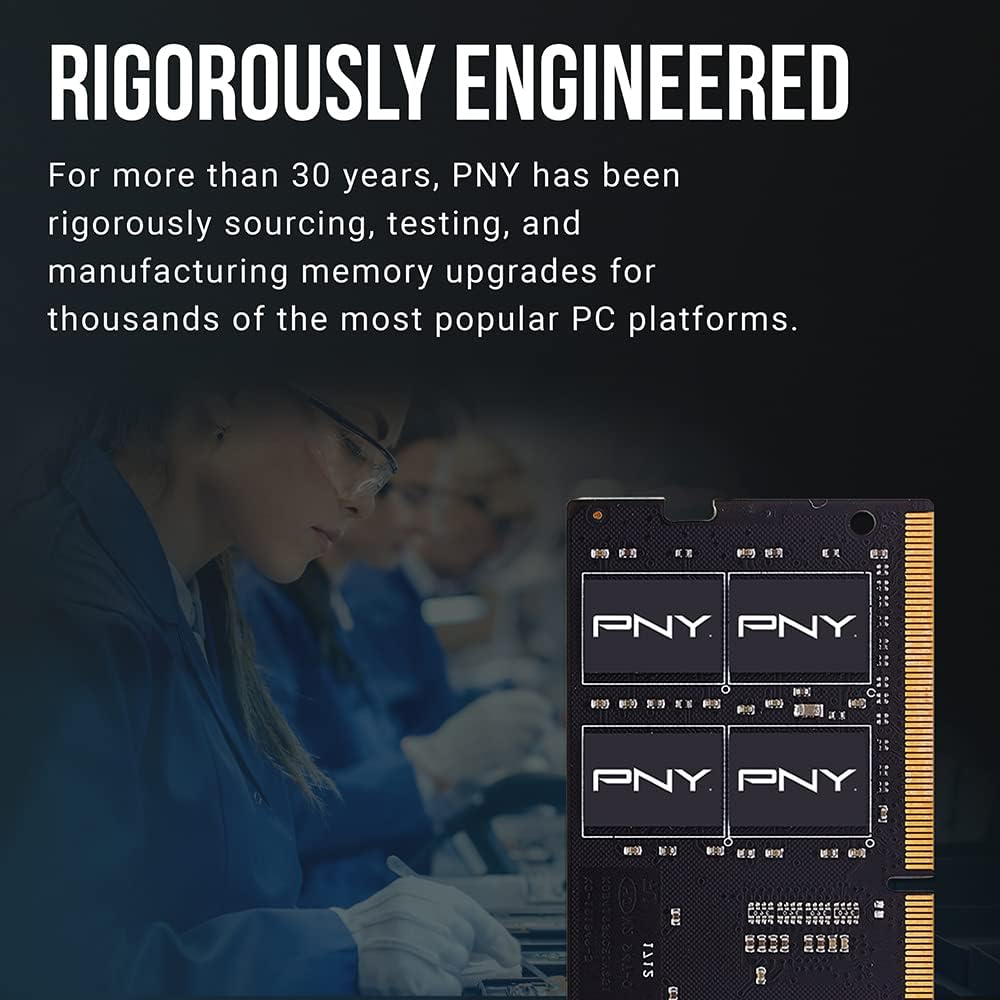 PNY Performance MN16GSD43200-TB MN16GSD43200-TB 16GB DDR4 DRAM 3200MHz (PC4-25600) CL22 (compatible con 2933MHz, 2666MHz, 2400MHz o 2133MHz) 1.2V