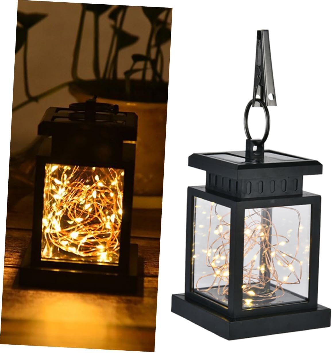 Housoutil 2 unids luces solares al aire libre lámpara solar al aire libre LED luces solares al aire libre linterna solar lampara para exterior luces