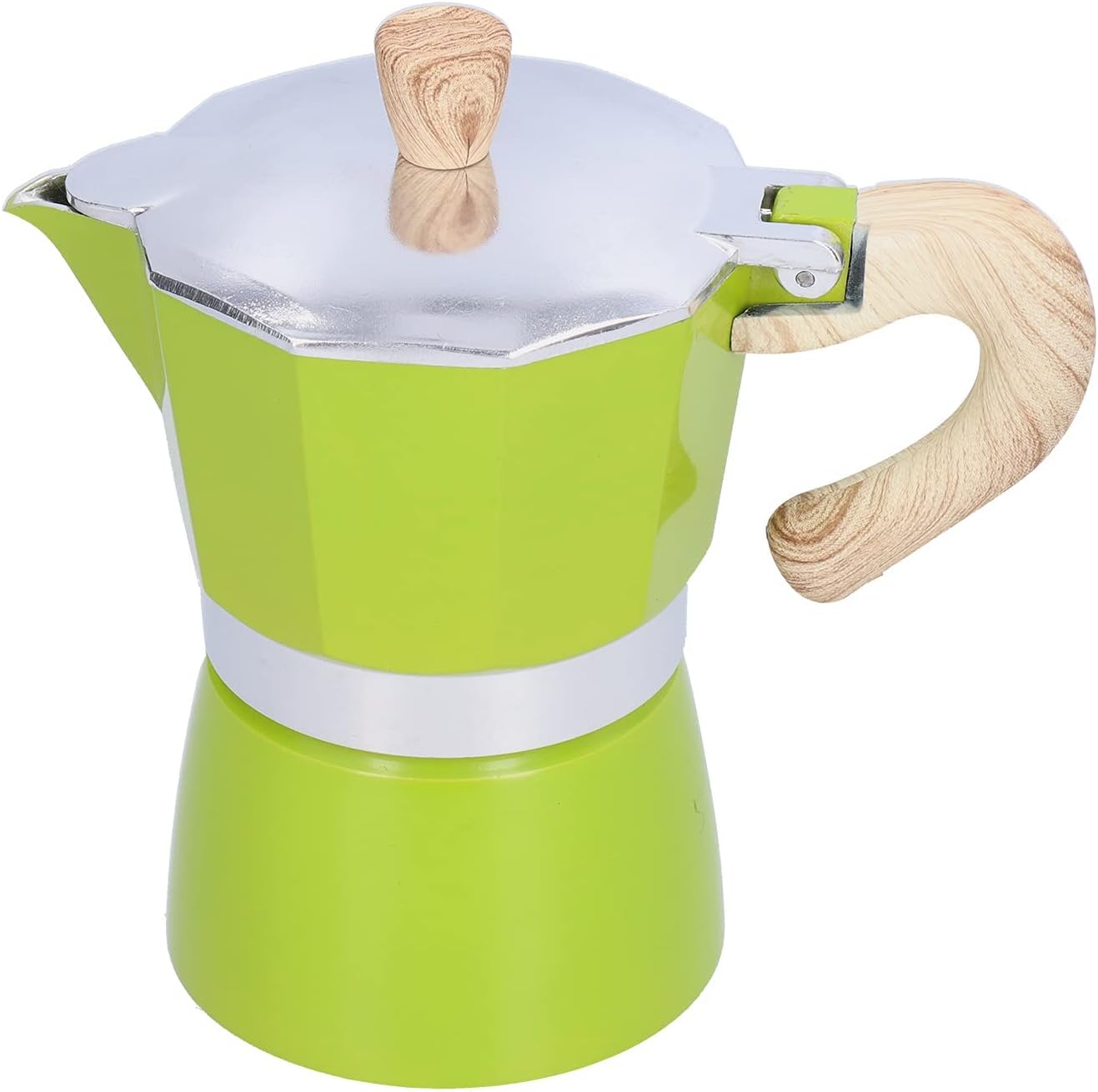 Cafetera Moka Pot 4 tazas Moka Pot Estufa Cafetera Espresso Maker Moka Pot Cafetera Cubana para Cappuccino Latte Moka Cafetera