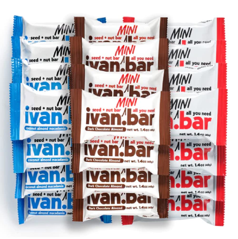 ivan.bar Barrita energética llena de proteínas, proporciona energía saludable, vegano, ingredientes totalmente naturales, sin soja, lácteos y gluten
