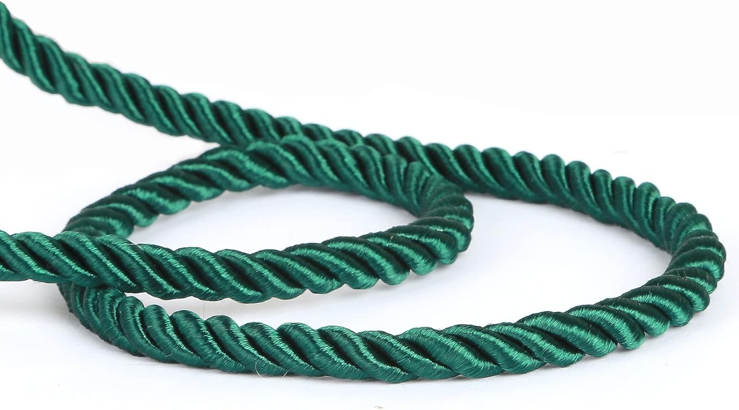 Fenghuangwu Cordón de 9 yardas hecho a mano, 0.275 pulgadas de diámetro, cuerda trenzada para bricolaje, decoración del hogar, tapicería, amarre de