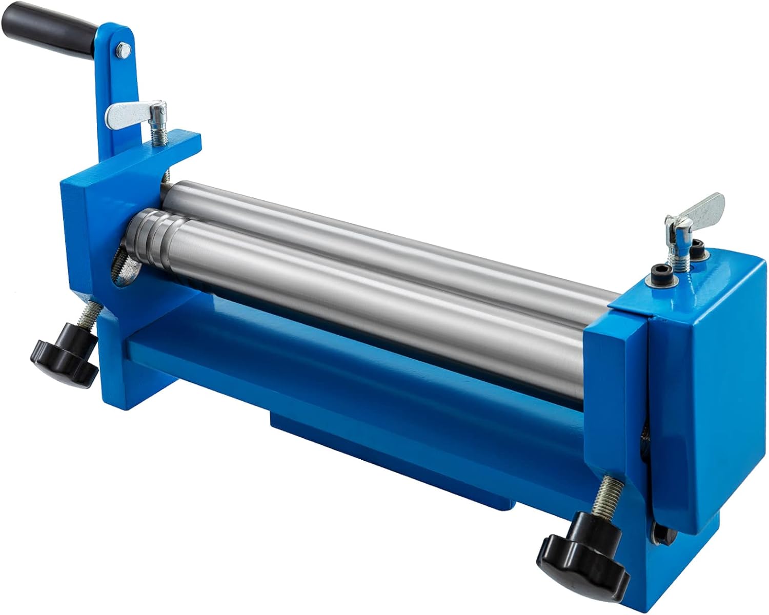 VEVOR Rodillo deslizante de 12.6 pulgadas, máquina redonda de flexión de placa de metal, máquina de rollo deslizante de hasta calibre 22, rodillo de