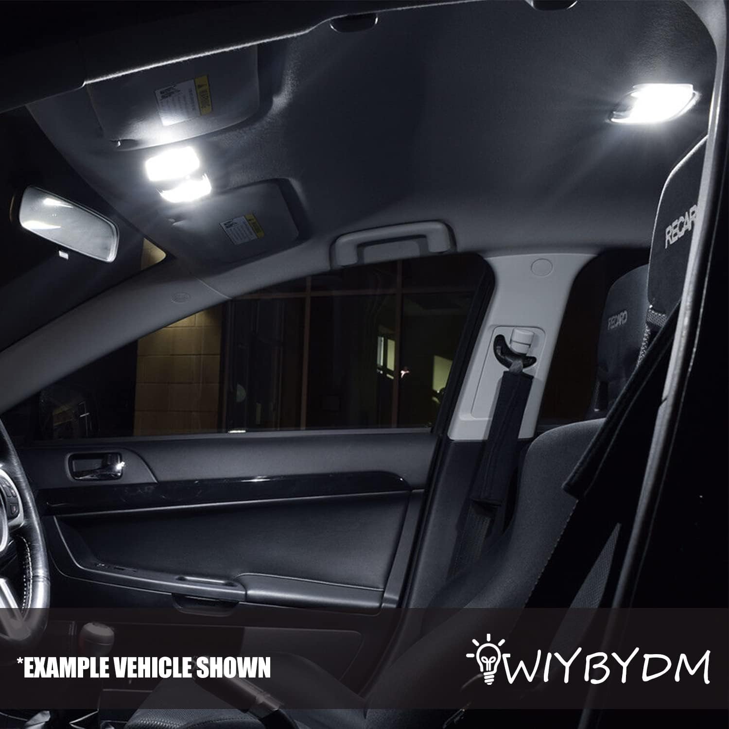 WIYBYDM Kit de luces LED para interiores para Hyundai KonaKona N 2017 2018 2019 2020 2021 2022 superbrillantes 6000K mapa cúpula de matrícula luces