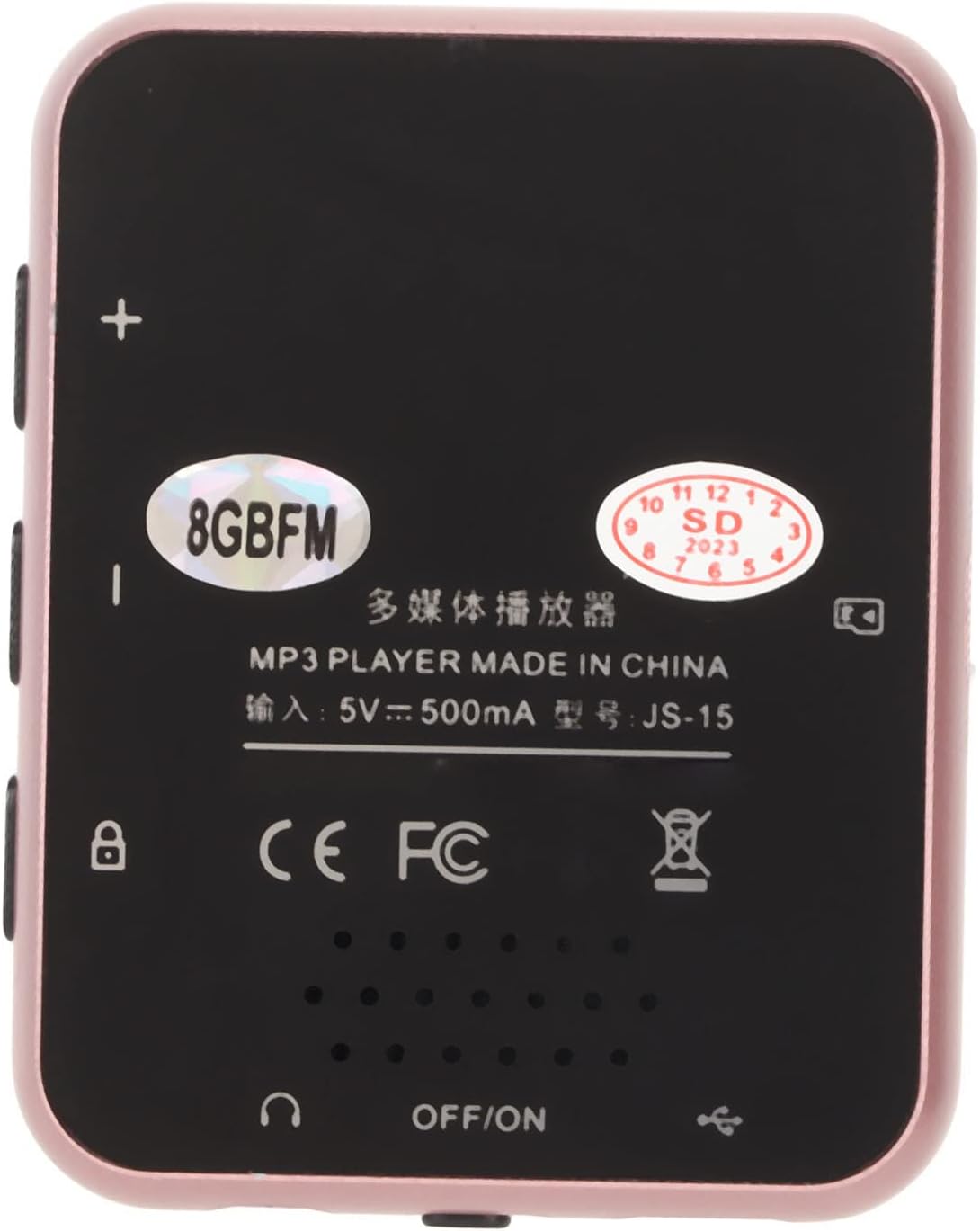 Reproductor de MP3 de pantalla táctil completa de 1.8 pulgadas, reproductor de música Bluetooth 5.0 con ROM de cuerpo de 8 GB, expansión de tarjeta