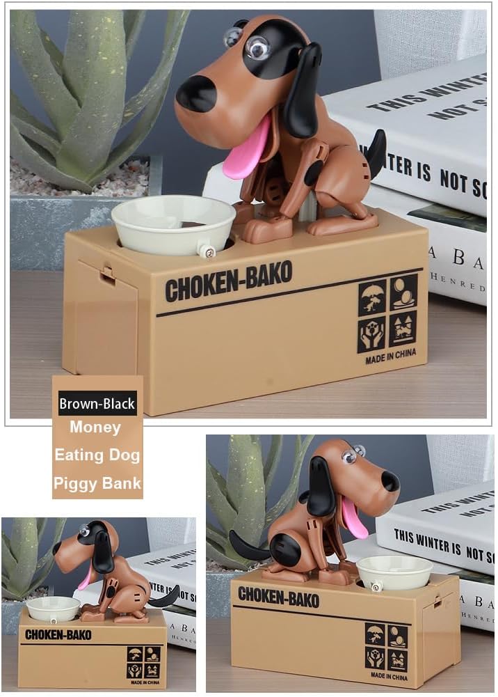 Alcancía, Niños perro alcancía, Mi perro alcancía, Robótica moneda Munching juguete caja de dinero, Perro comiendo monedas hucha
