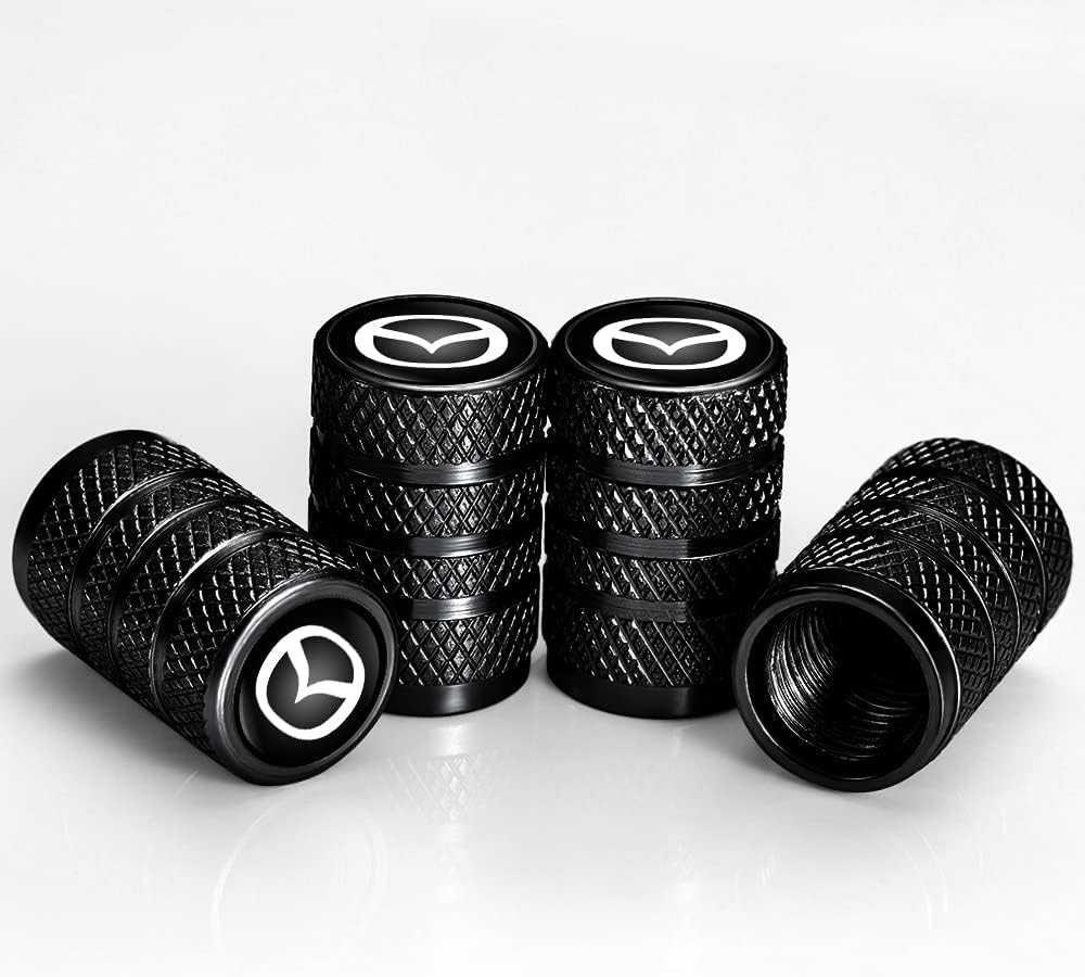 Tapas de válvula de neumático de automóvil, cubierta de vástago de válvula compatible con Mazda CX-5 CX-7 CX-8 M6 MX5 RX7 RX8 A8 CX9 MX6 R3 M2 M3 M5