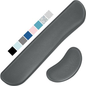 Gorilla Grip – Reposamuñecas ergonómico de espuma viscoelástica de gel suave para teclado y mouse, antideslizante, para aliviar el dolor al Gorilla Grip – Reposamuñecas ergonómico de espuma viscoelástica de gel suave para teclado y mouse, antideslizante, para aliviar el dolor al