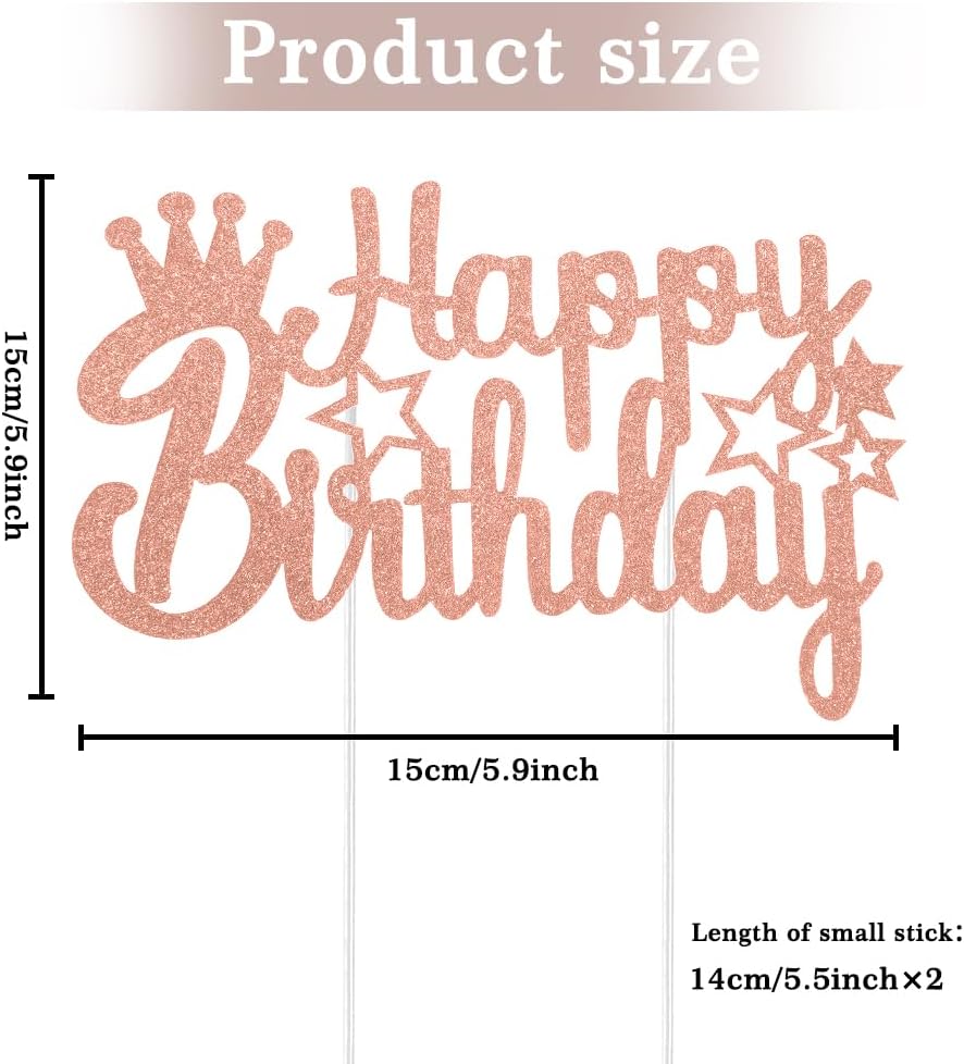 Decoración para tartas de feliz cumpleaños, decoración de tartas, decoración de tartas, decoración de pastel de feliz cumpleaños, decoración de