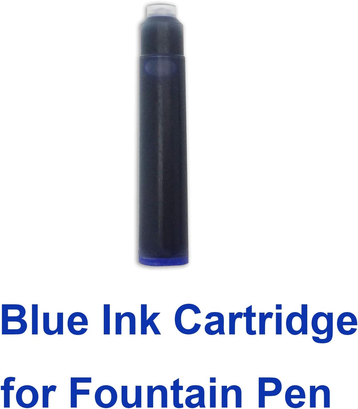 Cartuchos de tinta para pluma estilográfica, color azul, estándar internacional, repuesto de cartucho de tinta para pluma estilográfica, juego de 32
