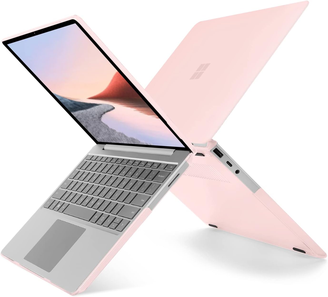 MOSISO Funda solo compatible con Microsoft Surface Laptop Go 321 de 12.4 pulgadas versión 2023 2022 2020 (modelos 2013 y 1943), carcasa rígida de